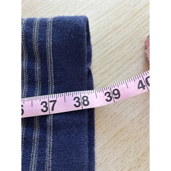 Hanna Andersson Dress Women's L Striped Knit Long Sleeve cotton‎ winter nordic - Picture 7 of 8